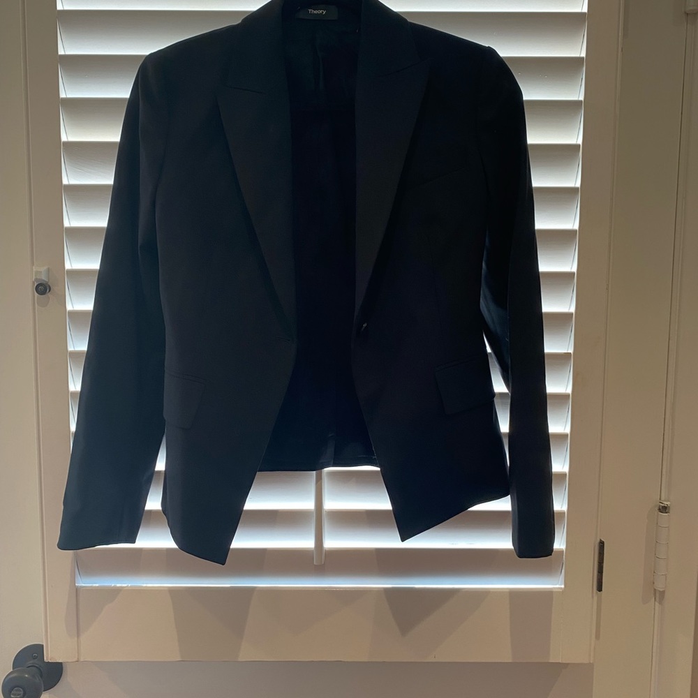 Theory black blazer. Size 0